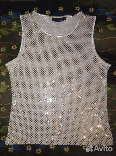 Топ hennes с блестками S