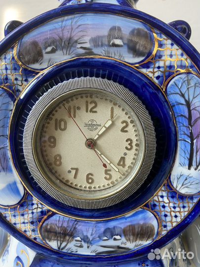 Часы Гжель