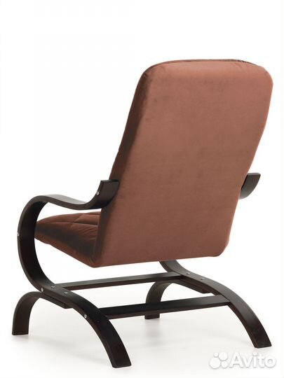 Кресло для отдыха Beneli лидер, Коричневое, велюр