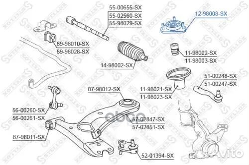 Опора амортизатора переднего Toyota Carina all