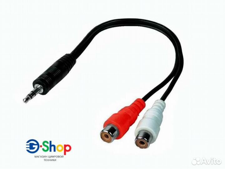 Переходник 3,5 Jack M - 2RCA F 0,25м