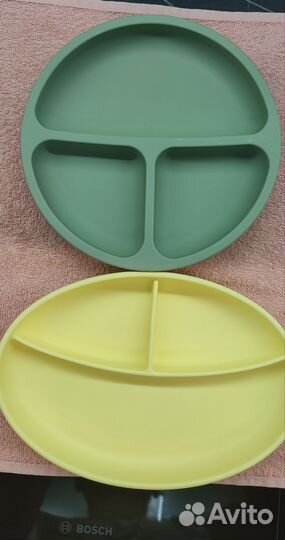 Силиконовая тарелка детская