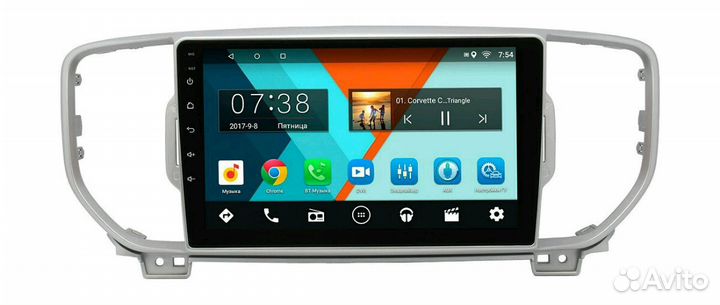 Магнитола Kia Sportag 2016+,Android,экран 9 дюймов