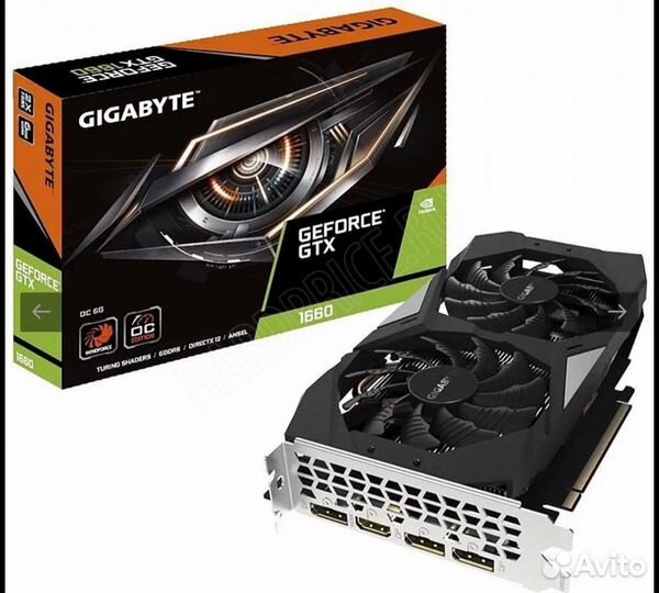 Видеокарта Gigabyte Geforce gtx 1660 oc 6g