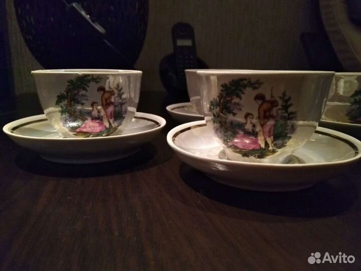 Чашки кофейные с блюдцами советских времен