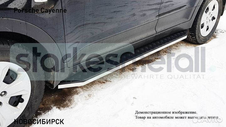 Пороги подножки Porsche Cayenne TOR