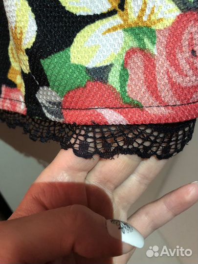 Юбка с розами