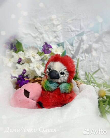 Попугай ара, игрушка