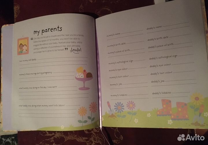 Альбом-дневник 1 Год Жизни малыша