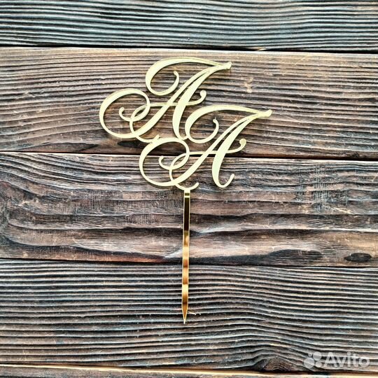 Топперы на торт зеркальные на заказ