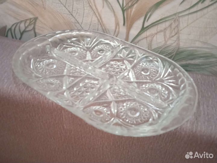 Блюдо хрустальное СССР