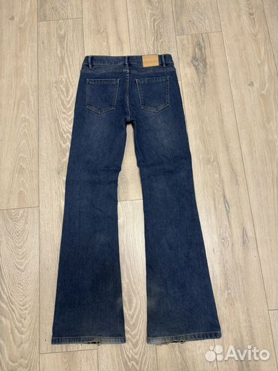 Джинсы клеш flare с начесом