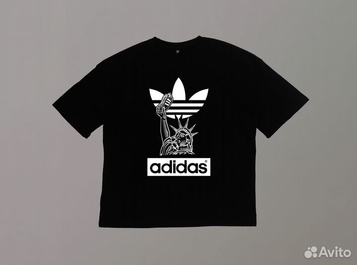 Футболка Адидас. Adidas statue of liberty