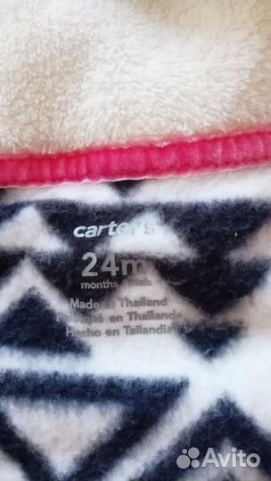 Флисовый комбинезон carters 24m