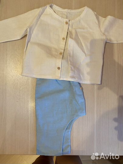 Костюм льняной на мальчика 1 год