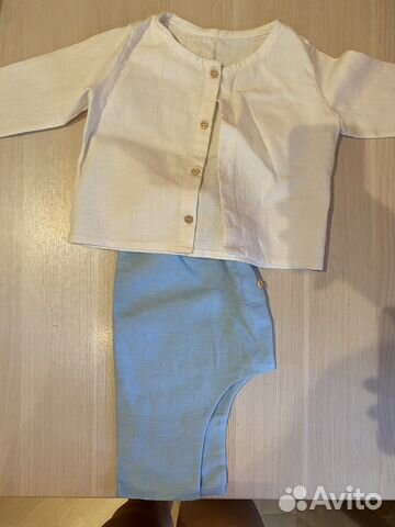 Костюм льняной на мальчика 1 год