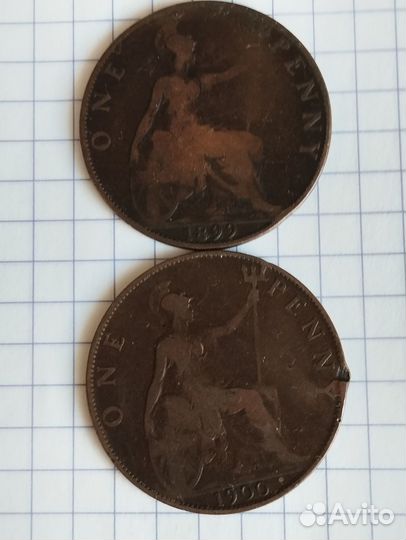 1 пенни Виктория