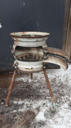 Печь из дисков для Казана под заказ