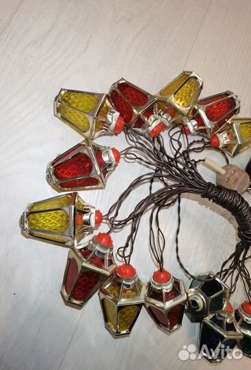 Советская гирлянда Фонарики Радуга 1 СССР 70гг