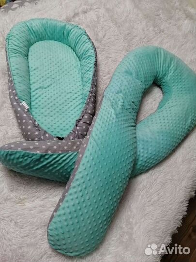 Подушка для беременных с коконом для малыша