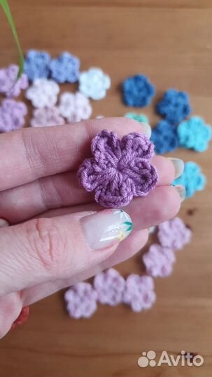 Цветы вязаные для рукоделия и декора