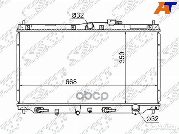 Радиатор Honda Accord 85-90 / Ascot 93-97 HD0002
