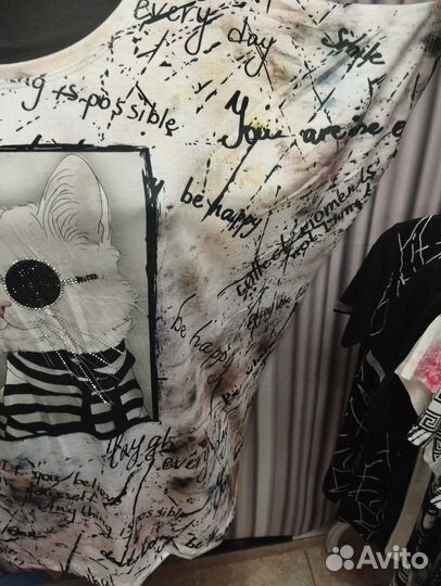 Футболка женская Турция 50-52, 54-56