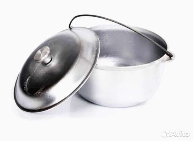 Казан походный с крышкой (объём от 2 до 10 литров)