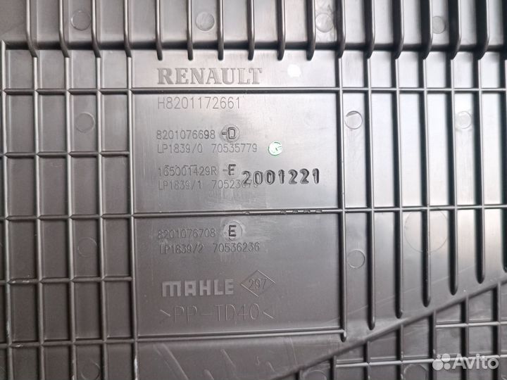 Корпус воздушного фильтра renault logan 2