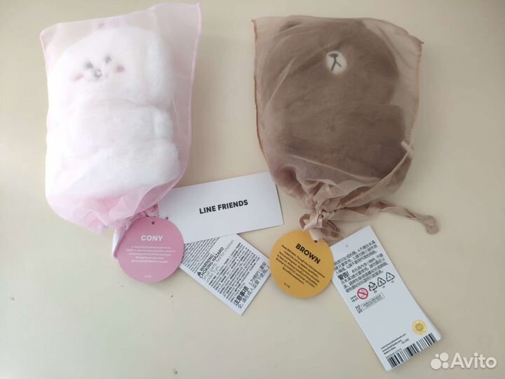 Игрушки кролик Cony и медведь Brown