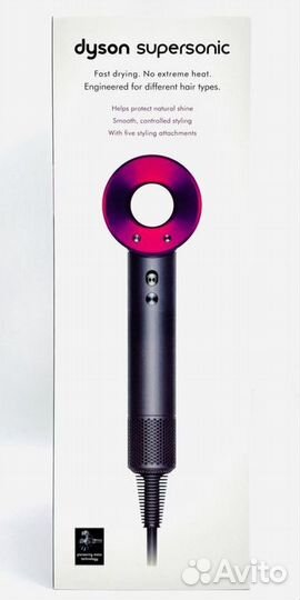 Фен Dyson Supersonic HD08, 1600Вт, цвет фуксия