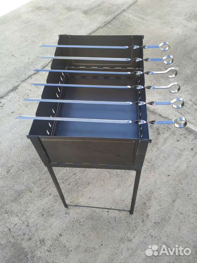 Мангал складной с шампурами