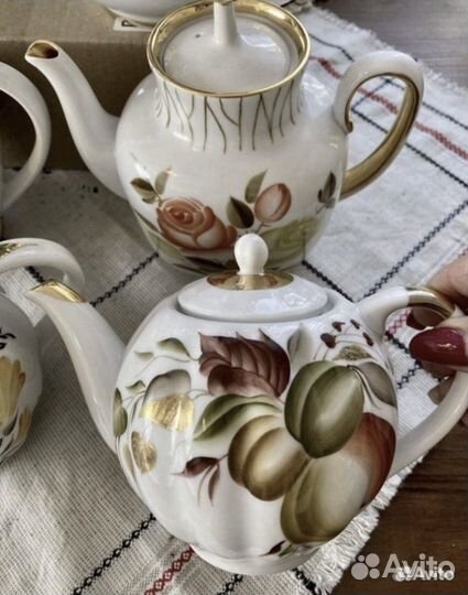 Чайник заварочный фарфоровый СССР лфз