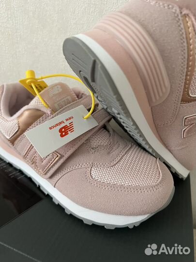 Кроссовки New balance 574 Pink детские (31-36)