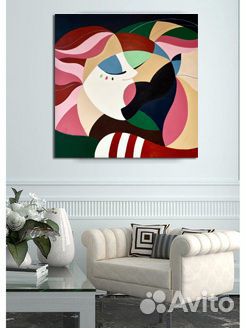 Стильная Абстракция для дома маслом на холсте