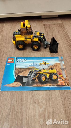 Лего 7630 трактор погрузчик