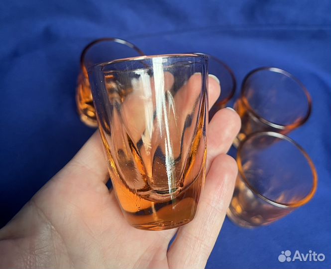 Стопки цветное стекло СССР