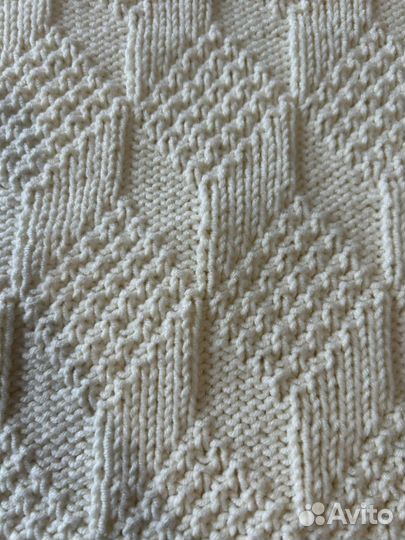 Плед ручной вязки