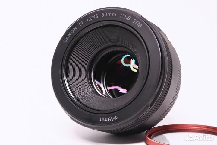 Объектив Canon EF 50mm f1.8 STM +бленда/фильтр