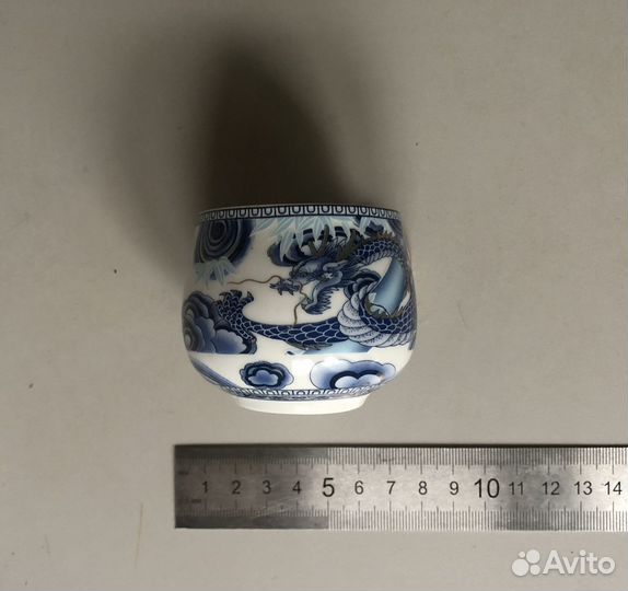 Чайная пара под китайскую роспись фарфор 120 мл