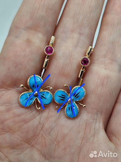 Золотые серьги СССР