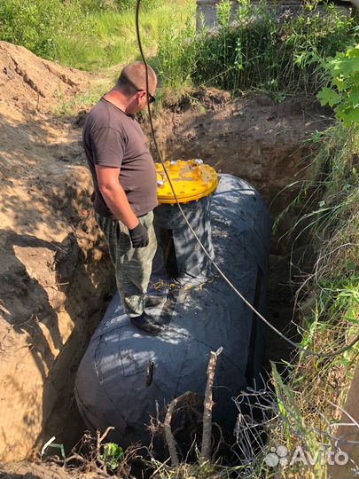 Газгольдер с установкой