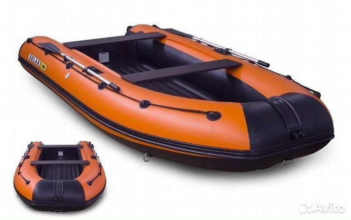 Лодка надувная моторная solar-420 К (vegа) оптима
