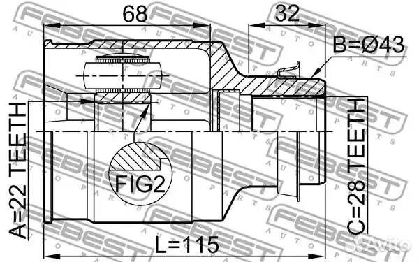 Шрус внутренний правый