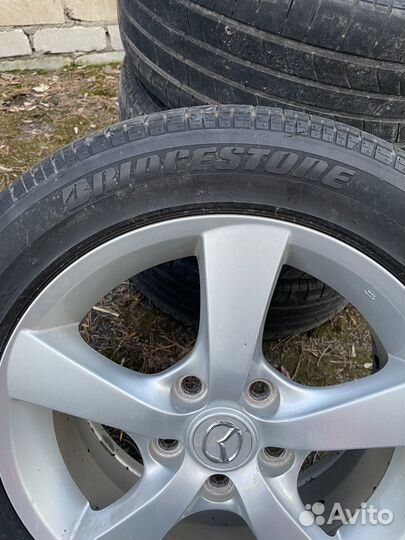 Комплект летних шин bridgestone на дисках mazda