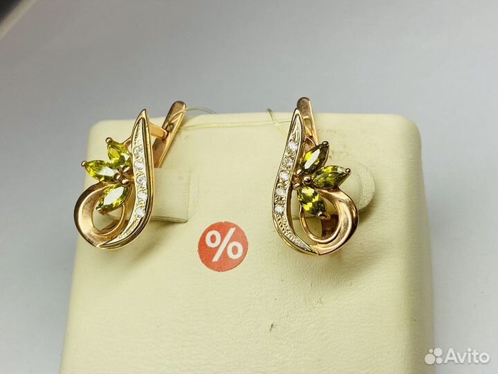 Серьги золотые