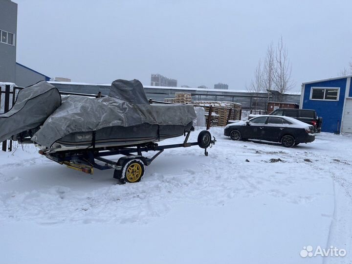 Катер Флинт 440 + Yamaha f60a + прицеп