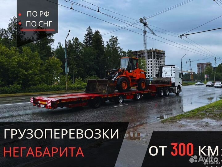 Трал от 300 км для грузоперевозки спецтехники