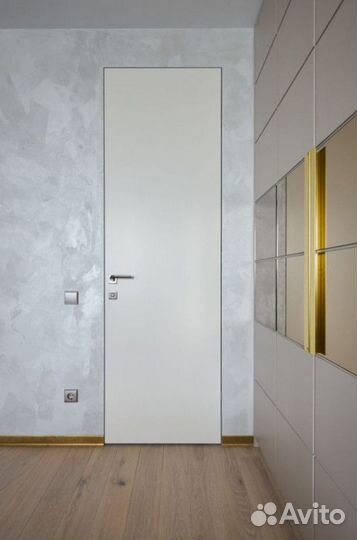 Скрытая дверь под отделку