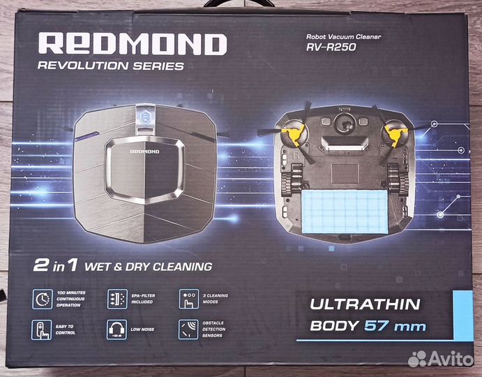 Робот пылесос redmond RV R250